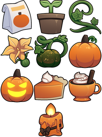 pumpkin badges.